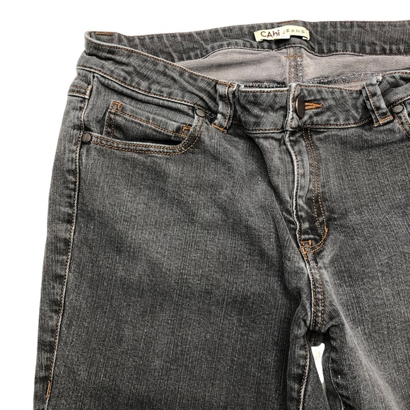 CAbi #202 Medium Gray Low Rise Stretch Skinny Jeans - Picture 6 of 14